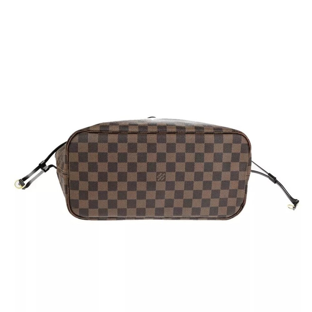 LOUIS VUITTON Neverfull MM Shoulder Tote Bag Damier Leather - Picture 9 of 16